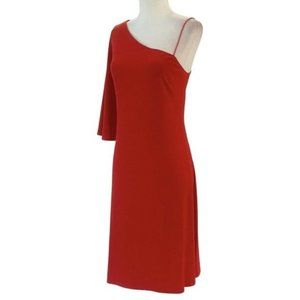 Lauren Ralph Lauren Red One Shoulder Dress